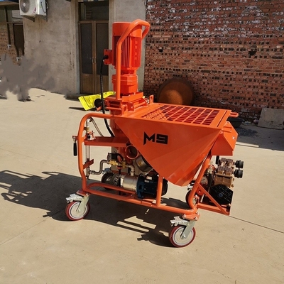 Máquina de gesso de borracha de cimento para parede de 200 kg com distância vertical de 15 m