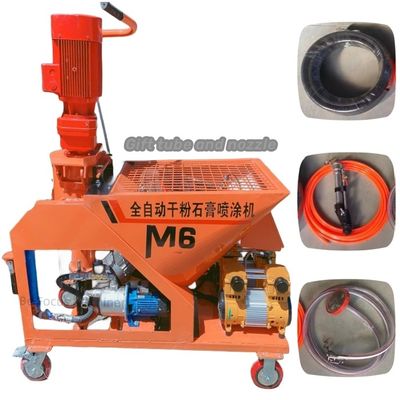 Materiais aplicáveis Máquina de pulverização de argamassa de gesso M6 para pulverização de betão de parede