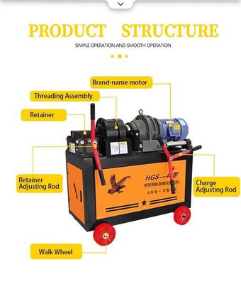 5.5kw Máquina de rosqueamento vertical de três eixos para rosqueamento de precisão