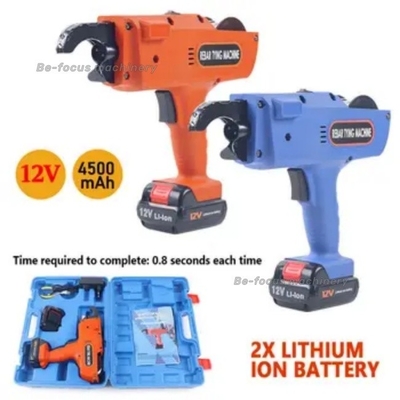 12V 4500mAh Máquina de ligação de camadas de revestimento a bateria de 8mm-34mm com pinças de fio