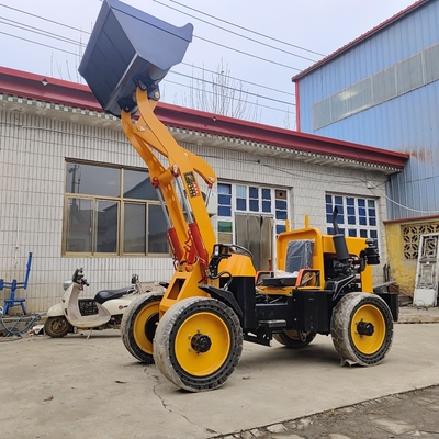 Lojas de materiais de construção 2 toneladas Mini Carregador Frontal Carregador de rodas com capacidade de balde de 0,5m3