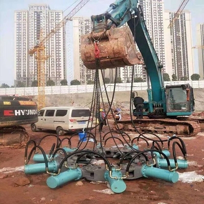 Excavadora adequada de toneladas ≥10 Concreto empilhadas redondas cabeça cortador de pedra empilhador de quebra empilhador de cortador de pedra ferramenta de esmagamento
