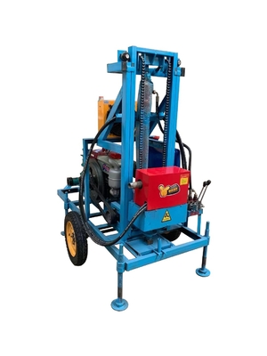 Máquina de perfuração de poços de água mini portátil de 550 kg Máquina de perfuração de rocha pequena para max.180 m