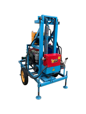 Máquina de perfuração de poços de água mini portátil de 550 kg Máquina de perfuração de rocha pequena para max.180 m