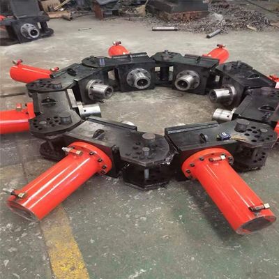 Excavadora para corte e recorte de pilhas de concreto