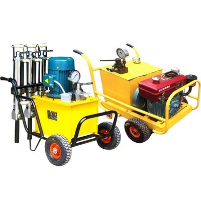Cortador de tijolos hidráulico, divisor de blocos para corte de blocos de rocha de concreto com motor AC