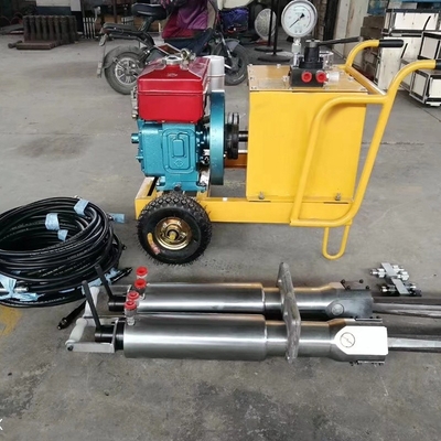 Fabricação Completa Pedreira Hidráulica Usando Máquina de Divisão de Rocha de Mineração de Potência