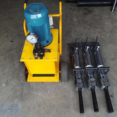 Obter o trabalho feito mais rápido 200KG hidráulico pistão Rock Splitter para Rock Splitting