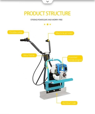 Vibrante Concreto Power Screed com tanque de combustível de 3,6L e bomba hidráulica personalizada