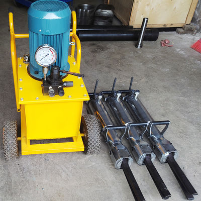 Motor AC Mini Excavadora Divisor de rocha manual 250 Divisor de perfuração de rocha hidráulica integrada