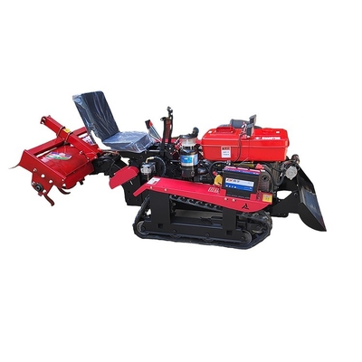 Máquinas de trabalho agrícola Tiller rotativo multifuncional de tipo crawler com motor a diesel