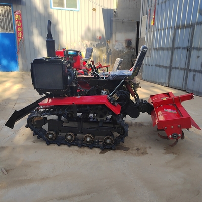 Rojo Negro Agricultor Mini Tiller A chave para o sucesso de volta de rotação de energia de lavoura