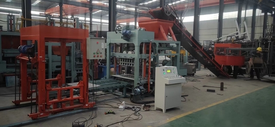 Máquina de fabricação de tijolos de pavimentação de segunda mão, com capacidade de produção de 5760 peças/8h