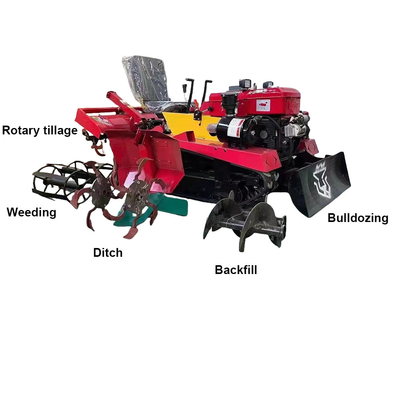 Mini Máquina de cultivo de terra 3 pontos montado Tiller rotativo Alimentado por motor diesel