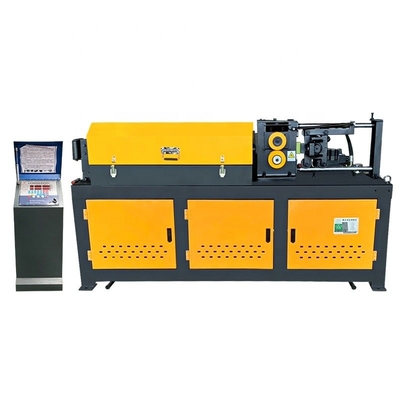 Amarelo 650KG Máquina de endireitação e corte de barras de aço com rosca hidráulica CNC personalizada