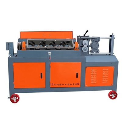 Amarelo 650KG Máquina de endireitação e corte de barras de aço com rosca hidráulica CNC personalizada