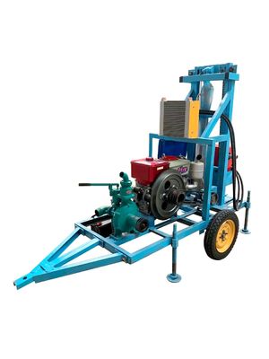 200m 300m Profundidade de perfuração Pneumática Dth Crawler Rig de perfuração Com 50mm Diâmetro de perfuração