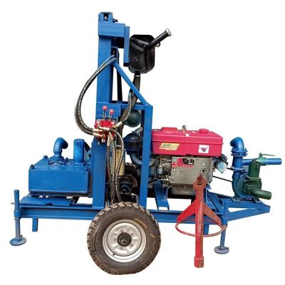 550 KG Water Wells Rock Drill Rig para Máquina de perfuração de poços a diesel até 200 m