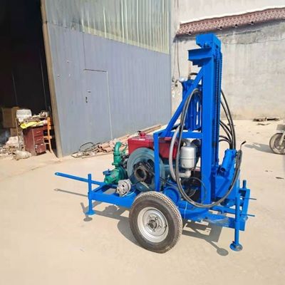550 KG Water Wells Rock Drill Rig para Máquina de perfuração de poços a diesel até 200 m