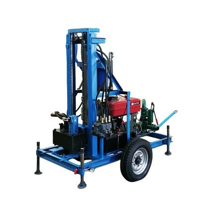 Máquina de perfuração de poços com motor a gasolina e água para perfuração de poços