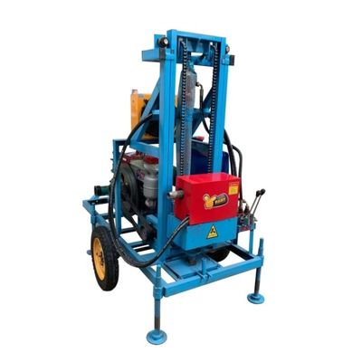Máquina de perfuração de poços com motor a gasolina e água para perfuração de poços