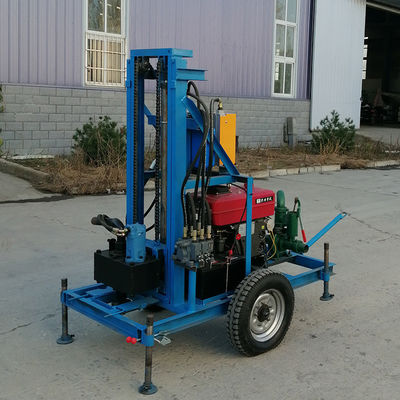 Máquina de perfuração de poços com motor a gasolina e água para perfuração de poços
