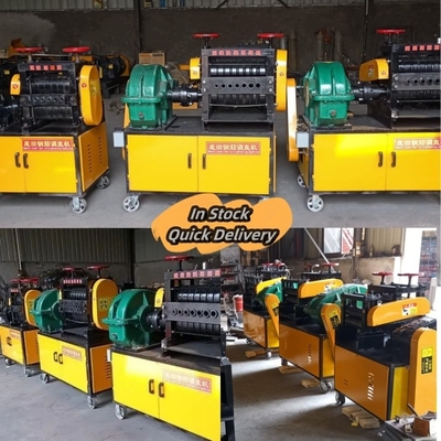 Função de endireitação Máquina de reciclagem de rebarras CNC para sucata de rebarras e barras de aço residual
