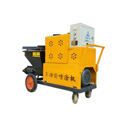 4kw Motor Power Modular House Cement Plaster Sprayer com Stucco Putty Spraying Hopper