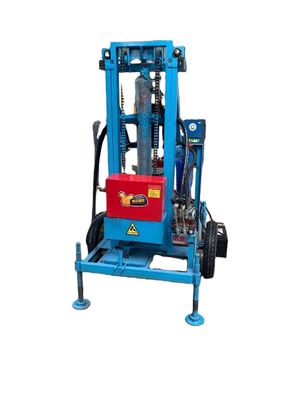 Perfurador de parafusos pneumáticos 200m Diesel Hidráulica Pequena Máquina de perfuração de poços portáteis de água