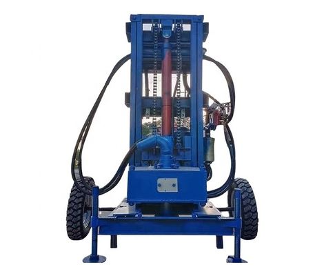 Perfurador de parafusos pneumáticos 200m Diesel Hidráulica Pequena Máquina de perfuração de poços portáteis de água