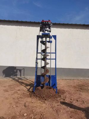 Duração da perfuração 0,5-2,5m 52cc Furação de terra Máquina de corte manual para agricultura versátil