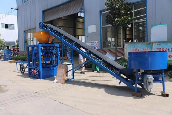 Máquina de fabricação manual de tijolos de argila de terra com vibração de 75KN e potência de 380V