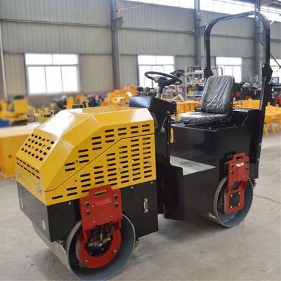 Compactor de rolos vibratórios de tambor duplo de 9 cv para projetos rodoviários pequenos