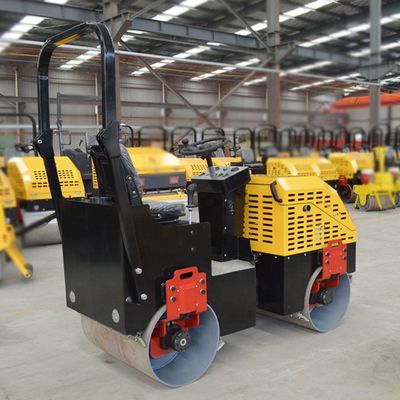 Compactor de rolos vibratórios de tambor duplo de 9 cv para projetos rodoviários pequenos