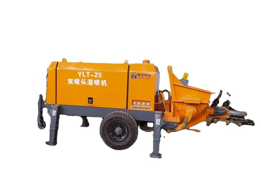 Máquina de pulverização de plástico Cimento Mortar Pulverização arma Motor Potência 45kw para a renovação da escola