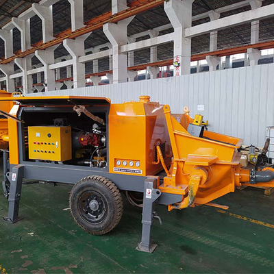 Máquina de pulverização de plástico Cimento Mortar Pulverização arma Motor Potência 45kw para a renovação da escola