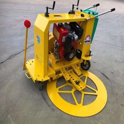 Máquina automática de corte de serras circulares para estradas de concreto na indústria da construção