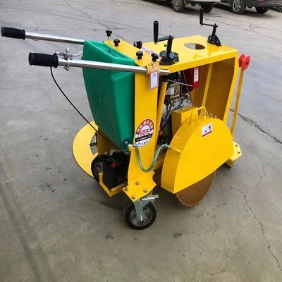 Máquina automática de corte de serras circulares para estradas de concreto na indústria da construção