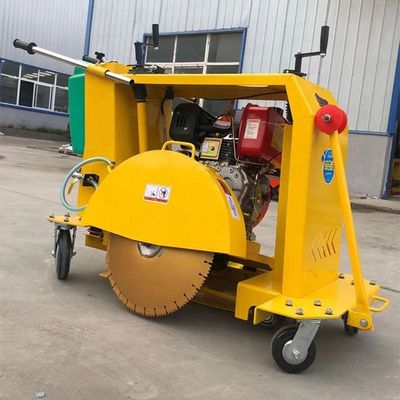 Máquina automática de corte de serras circulares para estradas de concreto na indústria da construção