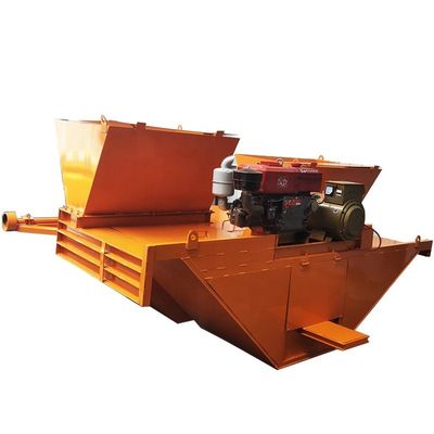 Máquina de moldagem de fossa de drenagem de operações de construção com gerador diesel