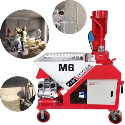 Materiais aplicáveis Máquina de pulverização de argamassa de gesso M6 para pulverização de betão de parede