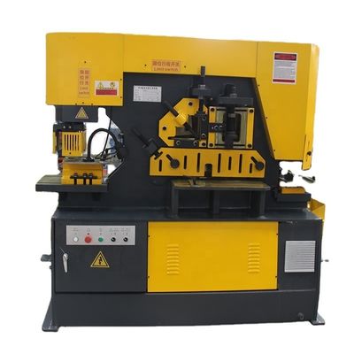 1.8T Máquina hidráulica de corte de ferro por ângulo de metal Máquina de perfurar e cortar