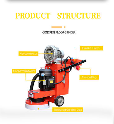 Máquina de polir concreto de moagem manual de disco único planetário