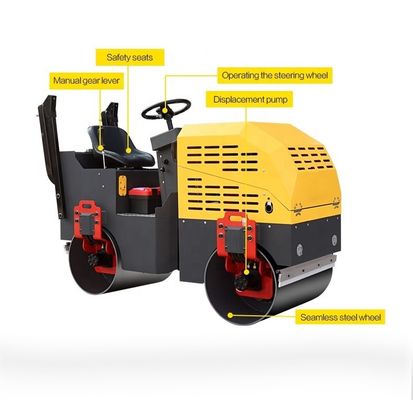 Compactor de 10 toneladas Mini Roller Vibratório Hidráulico SR10/SR10P com Frequência de Vibração de 70HZ