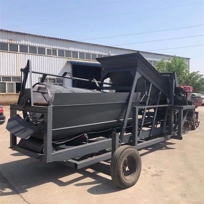 Máquina de triagem de pedras por vibração de três camadas para planta móvel de trituração e triagem