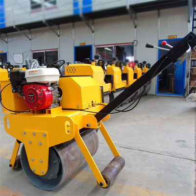 Equipamento de compactação leve de 1 tonelada Roller de estrada de tambor duplo para construção de pequenas estradas