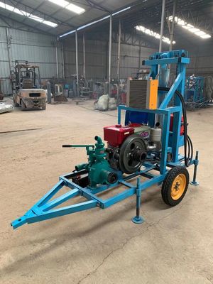 1.8m Altura de elevação Máquina de perfuração de poços de água diesel de rocha para profundidade de perfuração máxima de 150m