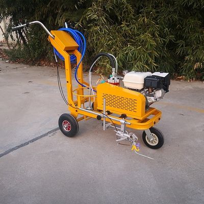 Equipamento de marcação de espaços de estacionamento de carregamento manual para a gravação de linhas de pintura a frio