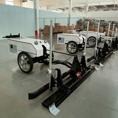 Máquina de nivelamento a laser de betão em empilhadeira com motor de viagem Delta servo duplo receptor