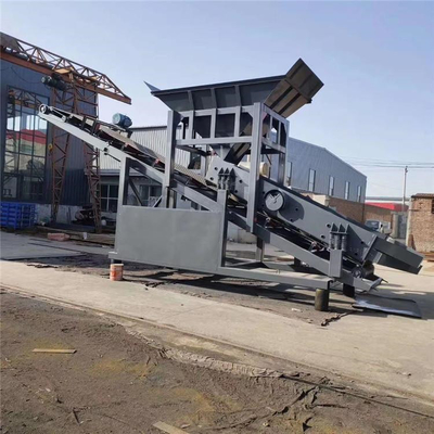 Três camadas Vibração External Feed Tambor Screen para filtragem de areia em 11m * 2,2m * 3,7m Tamanho
